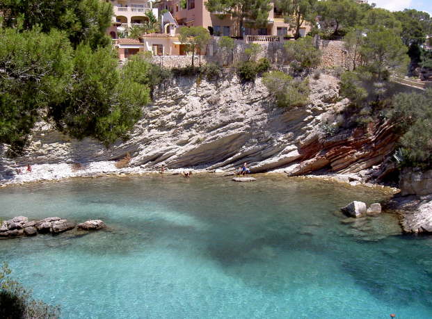 Badebucht in Cala Fornells