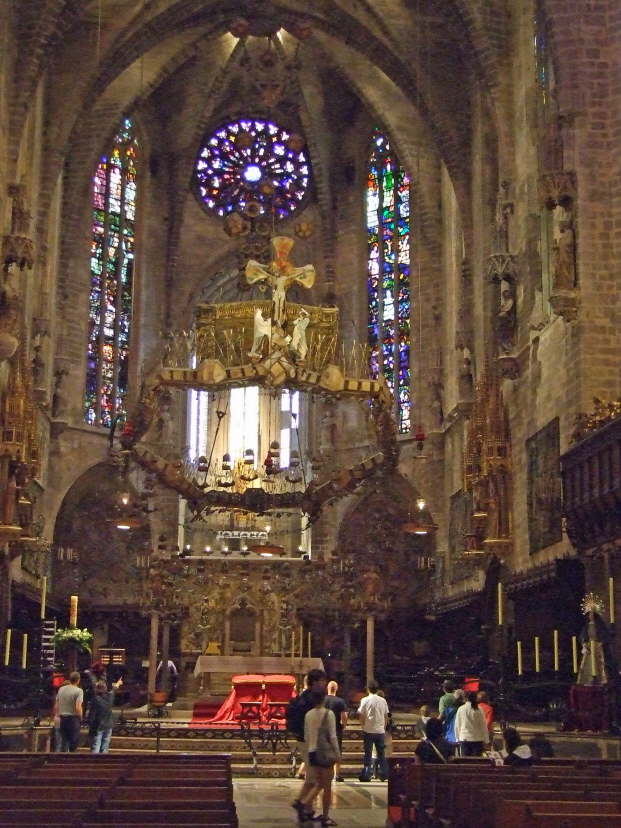 Kathedrale La Seu -Blick auf Altar-(Palma)