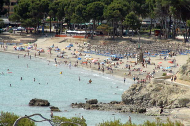 Unser Strand in Peguera